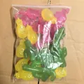 Reusable plastic ice cubes in flamingo, cactus, and pineapple shapes for party cooling - Flamingo/Cactus/Pineapple Mix
