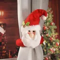 Santa Claus plush curtain buckle tie-back for Christmas home window decoration - Santa Claus