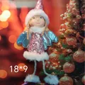 Cute Christmas angel plush doll with pink sequins and silver wings - Pink Sequin Angel