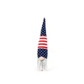 Gnome patriotique du jour de l'Indépendance avec chapeau aux couleurs du drapeau - Style Petit Chapeau Long (BH203114)