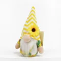 Adorable sunflower gnome plush doll for spring and summer seasonal home decoration - Striped Hat