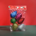 Set of 6 colorful glitter pinecone Christmas ornaments in retail packaging - Pine Cone Pendant / 6 Pieces Pack / Multicolor (6cm Pine Cone)