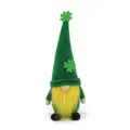 Poupée de nain sans visage pour la Saint-Patrick avec chapeau vert à trèfles - Vert