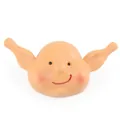 Detailed view of flesh-colored silicone elf doll face with long ears for DIY resin crafts - Long Ear Elf Head
