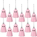 Adorable lot de 12 ornements fantômes roses à suspendre pour fête d'Halloween - Style Fantôme Rose Pâle / 1 Pièce