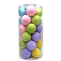30er Set 6cm matte Macaron bunte Weihnachtskugeln Ornamente in transparenter Röhre - 30 Stück Set (6cm) / Macaron Matt