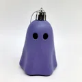 Petit fantôme violet décoratif à suspendre pour les fêtes d'Halloween en plastique - Style Fantôme Violet / 1 Pièce