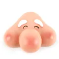 Close-up of resin gnome face accessory with large round nose and rosy cheeks - Big Round Nose Style (BHST020) / 58*40*29mm