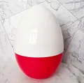 Grande contenitore per uova di Pasqua in plastica rossa e bianca da 30 cm per regali - 30cm / Rosso bianco