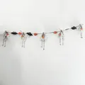 Handmade Halloween ghost pumpkin garland in rustic farmhouse style for festive wall decor - Ghost Long String (With Legs) / 120cm