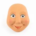 Macro view of a smiling resin face accessory for Christmas gnome dolls - Large Happy Style / 55x70x25mm