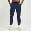 Men's quick-dry eco-friendly sports joggers in dark blue for fitness and outdoor - Deep Sea Blue