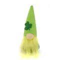 St. Patrick's Day faceless gnome plush doll with green clover hat and yellow beard - Style C (Yellow Beard)