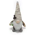 Figura de gnomo de café de peluche hecha a mano con granos de café y taza pequeña - Estilo de Sombrero Ondulado
