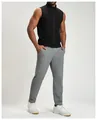 Men's athletic black sleeveless vest with water-repellent and breathable padded design - S / Tops / Premium Black