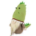 Gnomo dinosauro verde fatto a mano carino bambola senza volto decorazione per la casa - Verde