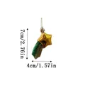 Green and gold glitter shooting star ornament for St. Patrick's Day, 7cm x 4cm size - Star Style