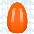 Glossy 30cm bright orange plastic Easter surprise egg shell for party favors and gifts - 30cm / Orange