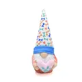 Close-up detail of a plush gnome doll featuring an animal theme with a paw print heart - Heart Paw Print Style (BH235168)