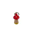 Roter Holzpilz-Hänger für festliche Weihnachtsdekorationen und stimmungsvolle Feste. - Mini Punktmuster Pilzanhänger (Stil 4) / 4.8x4.2cm