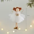 Christmas angel girl hanging ornament with white tutu and gold snowflake - 16x12cm / Style B Angel (Snowflake)