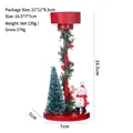 Portavelas de árbol de Navidad europeo adorno de muñeco de nieve para decoración de fiestas - Muñeco de nieve
