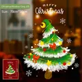 Adesivo statico albero di Natale con stelle e fiocchi, dimensione foglio 50x70cm - Adesivo per finestre di Natale 105 (50x70cm)