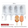 Stampo per ghiaccioli in silicone ottagonale a 4 cavità per gelato fai da te casa - Stampo Ottagonale a 4 Cavità (SX-XG-61)