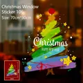 Adesivo per finestra con albero di Natale colorato per decorazione vetri, 70x30cm - Adesivo per finestre di Natale 106 (70x30cm)