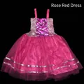 Elegante abito da principessa tutu rosso rosa per spettacoli e teatro per bambini - Taglia unica / Vestiti / Rosso rosa