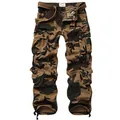 Classic woodland camouflage cargo pants featuring multi-pocket design and matching belt - 30/M / Bottoms / AF Camouflage