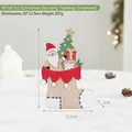 Weihnachtsdekoration aus Holz, Nikolaus-Sockenform, 20x13,5cm, festlicher Tischschmuck. - Nikolausstiefel Ornament (HG18-512)