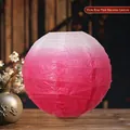 Large 35cm rose red gradient macaron paper lantern for New Year festive home decorations - 35cm Size / Rose Red