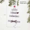 Weißes Holzschild für den Weihnachtsbaum mit dem Text 'It's beginning to look like Christmas' - Weißer Stern Holz Baum Anhänger