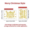 Pegatinas doradas con purpurina navideñas referencia tamaño DIY para decoración hogar - Feliz Navidad