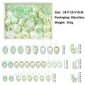30pcs light green Easter egg rabbit chicken pendants in gift box set - 30Pcs Pack / Light Green