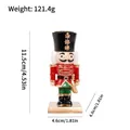 Christmas resin nutcracker figurine candle holder with dimensions 11.5cm x 4.6cm - Nutcracker with Sword