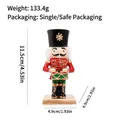 Christmas resin nutcracker figurine candle holder with dimension measurements - Nutcracker with Drum