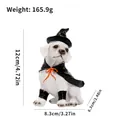 Halloween dog witch resin figurine with dimensions and weight specs - Witch Style (SYWA273)