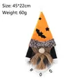 Decoración de pared de Halloween estilo nórdico con gnomo sin rostro y barba de cáñamo - Gnomo sin Rostro Colgante (SYWA102) / 45x22cm / Barba Amarilla