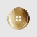 High-end round urea button with brown marble texture for workwear clothing - 24L=15.0MM / 42# (Tawny)