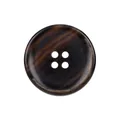 Brown marbled urea resin button with 4 holes for high-end clothing and workwear - 15mm (24L) / Dark Brown Tiger Stripe (48#)