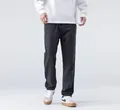 Classici jeans neri da uomo a gamba larga per un look casual in primavera e autunno - Taglia S / Pantaloni e gonne / Nero