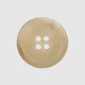 Premium cream marbled 4-hole urea button for high-end clothing and workwear sewing - 15.0mm / Creamy White Marble
