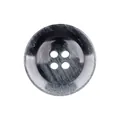 Premium Harzknopf mit Marmormuster und 4 Löchern für hochwertige Mäntel und Kleidung - Runder 4-Loch-Stil (Farbe 08#) / 15mm / Schwarz-Weiß Marmor