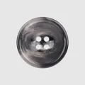 High-end grey marbled resin button with 4 holes for various clothing accessories. - Dark Gray Cloud Texture / 15.0mm
