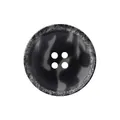 Vintage-Harzknopf mit Marmormuster und vier Löchern für hochwertige Mäntel und Jacken - 15.0mm (24L) / Dunkelgrau Marmor (08# Farbe)