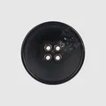 Hoogwaardige zwarte hars knoop met vier gaten voor kleding, strakke marmeren afwerking - 24L=15.0MM / Zwart Marmer (09#)
