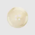Premium off-white resin clothing button with 4-hole design and elegant marble texture - 15.0mm (24L) / Creamy White (020#)