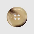 Premium marbled resin button with a 4-hole design for high-end clothing and coats - 15.0mm (24L) / Amber (43#)